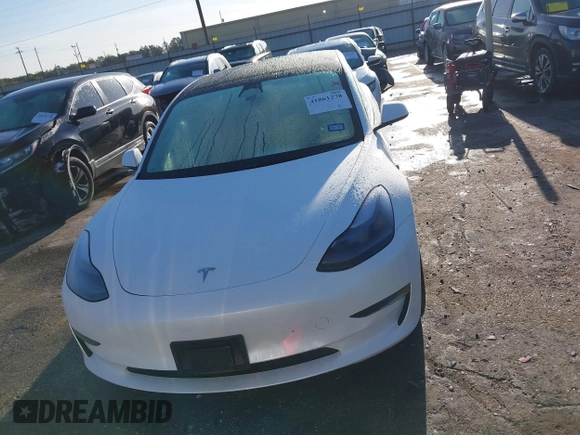 2023 Tesla Model 3 Long Range with VIN 5YJ3E1EB6PF633550, listed as a IAAI auction lot 41861278 with 45,743 mi miles and . Bid and sale history available at DreamBid. Image 12.