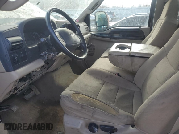 2005 Ford F-250 XL with VIN 1FTNF21505EC75291, listed as a Copart auction lot 88982815 with Not Provided miles and Salvage Title. Bid and sale history available at DreamBid. Image 7.