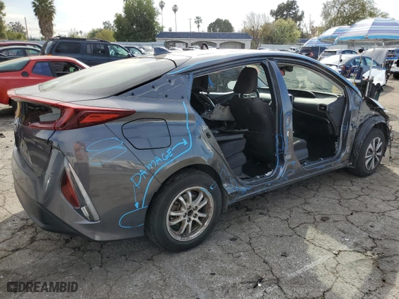 2019 Toyota Prius Prime Plus with VIN JTDKARFP7K3110589, listed as a Copart auction lot 45046995 with NaN miles and Salvage Title. Bid and sale history available at carsss.com. Image 3.
