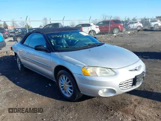 2002 Chrysler Sebring Limited with VIN 1C3EL65R12N352389, listed as a IAAI auction lot 41647223 with 207,147 mi miles and . Bid and sale history available at DreamBid. Image 1.
