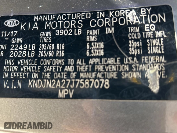 2018 Kia Soul with VIN KNDJN2A27J7587078, listed as a Copart auction lot 49666415 with 62,859 mi miles and Clean Title. Bid and sale history available at carsss.com. Image 10.