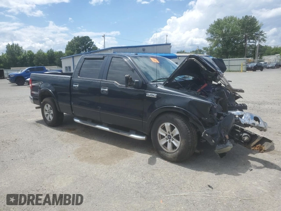2006 Ford F-150 XLT with VIN 1FTPW12566FB16319, listed as a Copart auction lot 56421535 with 159,628 mi miles and Salvage title. Bid and sale history available at DreamBid. Image 4.