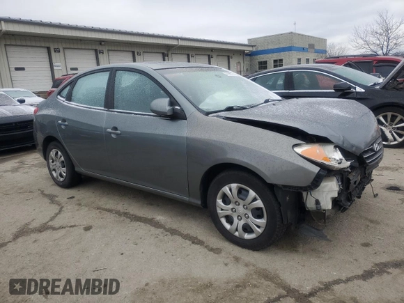 2010 Hyundai Elantra GLS with VIN KMHDU4AD2AU019928, listed as a Copart auction lot 47996125 with 169,334 mi miles and Salvage title. Bid and sale history available at DreamBid. Image 4.
