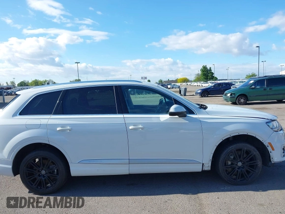 2017 Audi Q7 Premium with VIN WA1AAAF76HD019257, listed as a IAAI auction lot 42292549 with 55,067 mi miles and . Bid and sale history available at DreamBid. Image 13.