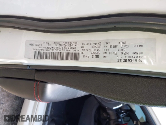 2015 Dodge Durango R/T z VIN 1C4SDJCT4FC147583, wystawiony jako IAAI lot #42610901 z przebiegiem 136 614 mil mil oraz . Historia ofert i sprzedaży dostępna na DreamBid. Obrazek 9.