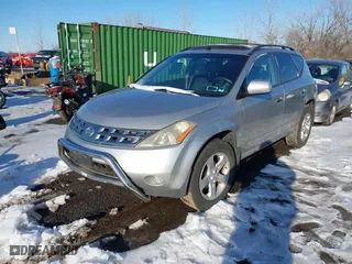 2005 Nissan Murano SL with VIN JN8AZ08W45W438158, listed as a IAAI auction lot 41542366 with 51,191 mi miles. Bid and sale history available at carsss.com. Image 2.