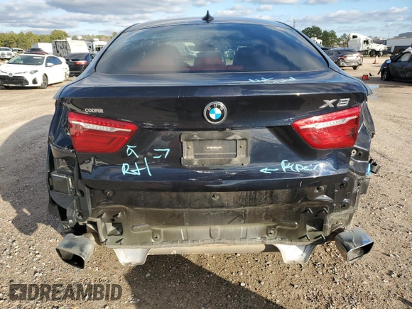 2016 BMW X6 xDrive35i with VIN 5UXKU2C52G0N78206, listed as a Copart auction lot 82129773 with 99,616 mi miles. Bid and sale history available at carsss.com. Image 6.