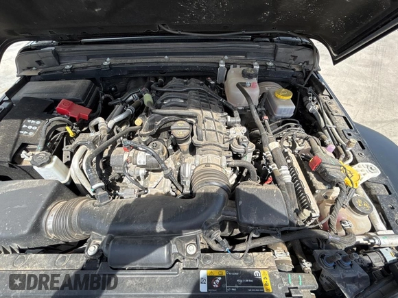 2023 Jeep Wrangler Sport S with VIN 1C4HJXDG2PW615754, listed as a Copart auction lot 53884255 with 34,427 mi miles and Clean Title. Bid and sale history available at DreamBid. Image 7.