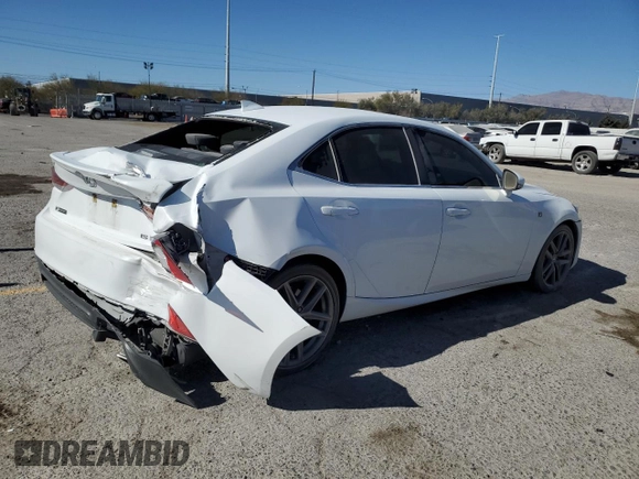 2020 Lexus IS 350 F Sport with VIN JTHGZ1B28L5037117, listed as a Copart auction lot 44354515 with 46,785 mi miles and Salvage title. Bid and sale history available at DreamBid. Image 3.