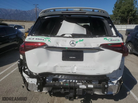 2024 Mercedes-Benz GLE with VIN 4JGFB4GB7RB145035, listed as a Copart auction lot 46124325 with NaN miles and Salvage Title. Bid and sale history available at carsss.com. Image 6.