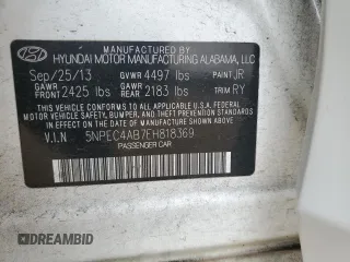 2014 Hyundai Sonata Limited with VIN 5NPEC4AB7EH818369, listed as a Copart auction lot 48346525 with 139,255 mi miles and Salvage Title. Bid and sale history available at DreamBid. Image 14.