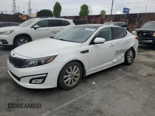 2014 Kia Optima EX z VIN 5XXGN4A73EG300138, wystawiony jako Copart lot #54600835 z przebiegiem 123 576 mil mil oraz Szkoda całkowita • Salvage title. Historia ofert i sprzedaży dostępna na DreamBid. Obrazek 1.