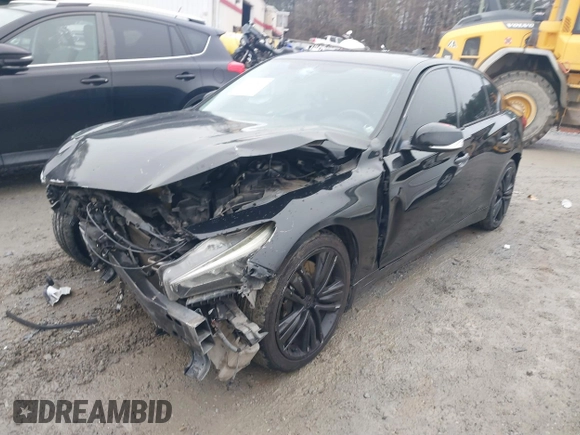2015 Infiniti Q50 with VIN JN1BV7AP1FM347436, listed as a IAAI auction lot 41405852 with 126,940 mi miles and . Bid and sale history available at DreamBid. Image 2.