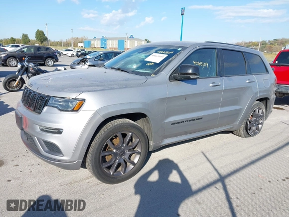 2020 Jeep Grand Cherokee Overland with VIN 1C4RJFCG8LC158475, listed as a IAAI auction lot 40665109 with 77,233 mi miles. Bid and sale history available at carsss.com. Image 17.