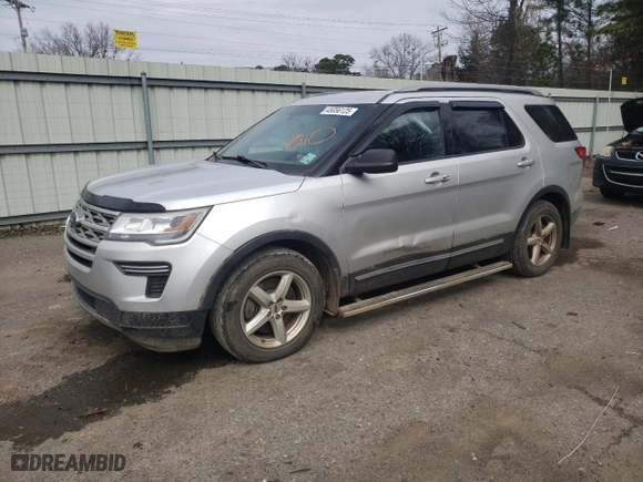 2018 Ford Explorer XLT with VIN 1FM5K7DH0JGB75183, listed as a Copart auction lot 45056125 with 0 mi miles and Salvage Title. Bid and sale history available at carsss.com. Image 1.