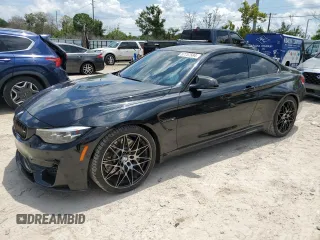 2018 BMW M4 with VIN WBS4Y9C51JAC86230, listed as a Copart auction lot 67757584 with 42,704 mi miles and Salvage Title. Bid and sale history available at carsss.com. Image 1.