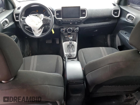 2022 Hyundai Venue SEL with VIN KMHRC8A39NU132790, listed as a Copart auction lot 58782655 with 39,532 mi miles and Salvage title. Bid and sale history available at DreamBid. Image 8.