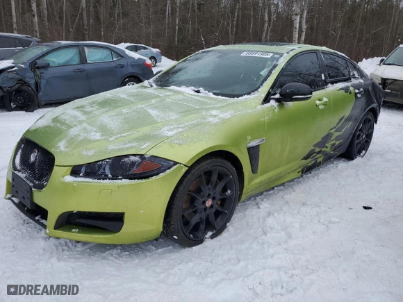 2015 Jaguar XF with VIN SAJXJ0FF3F8U48509, listed as a Copart auction lot 88991905 with 127,324 mi miles and Salvage Title. Bid and sale history available at carsss.com. Image 1.