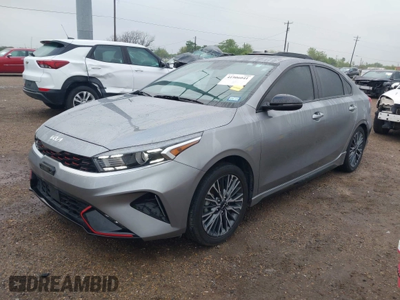 2024 Kia Forte GT-Line with VIN 3KPF54ADXRE724304, listed as a IAAI auction lot 41906041 with 14,206 mi miles and . Bid and sale history available at carsss.com. Image 2.