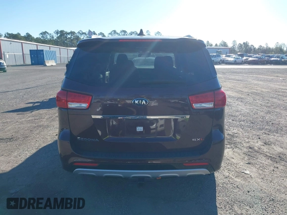 2015 Kia Sedona SX-L with VIN KNDME5C16F6039671, listed as a IAAI auction lot 41736237 with 113,035 mi miles and . Bid and sale history available at DreamBid. Image 16.