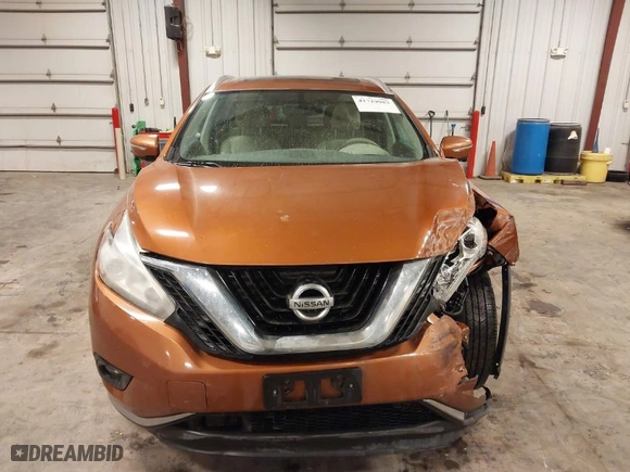 2015 Nissan Murano Platinum with VIN 5N1AZ2MH7FN282814, listed as a IAAI auction lot 41719983 with 220,000 mi miles. Bid and sale history available at carsss.com. Image 13.