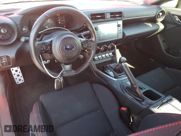 2023 Subaru BRZ Premium with VIN JF1ZDBC1XP8701528, listed as a Copart auction lot 46751035 with 24,619 mi miles and Salvage Title. Bid and sale history available at carsss.com. Image 8.