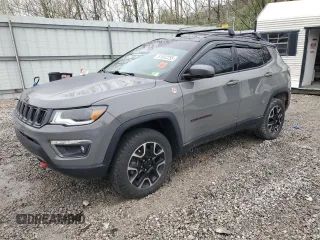 2021 Jeep Compass Trailhawk with VIN 3C4NJDDB2MT566157, listed as a Copart auction lot 51652255 with 47,284 mi miles and Salvage title. Bid and sale history available at DreamBid. Image 1.