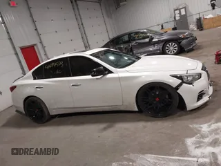 2017 Infiniti Q50 2.0t with VIN JN1CV7AR3HM681900, listed as a IAAI auction lot 41694543 with 158,028 mi miles. Bid and sale history available at carsss.com. Image 13.