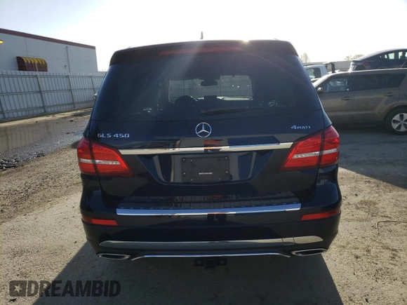 2017 Mercedes-Benz GLS with VIN 4JGDF6EE5HA935586, listed as a Copart auction lot 39951723 with 52,184 mi miles. Bid and sale history available at carsss.com. Image 6.