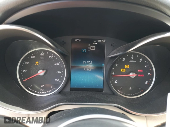 2019 Mercedes-Benz C 300 with VIN WDDWF8DB2KR482025, listed as a Copart auction lot 53960605 with 23,292 mi miles and Salvage Title. Bid and sale history available at DreamBid. Image 9.