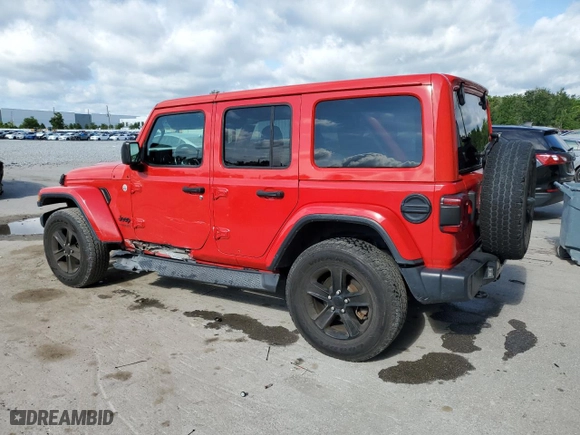 2019 Jeep Wrangler Unlimited Sahara with VIN 1C4HJXEG3KW638497, listed as a Copart auction lot 53258285 with 99,423 mi miles and Salvage Title. Bid and sale history available at carsss.com. Image 2.