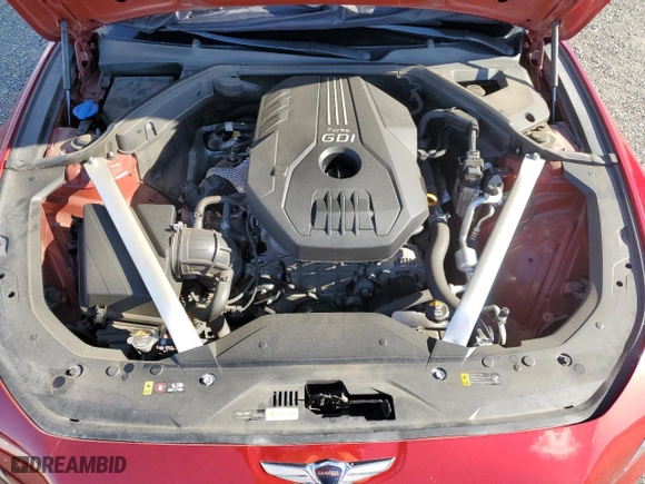 2023 Genesis G70 2.0T with VIN KMTG34TA1PU123716, listed as a Copart auction lot 44340295 with 26,963 mi miles and Salvage Title. Bid and sale history available at carsss.com. Image 13.