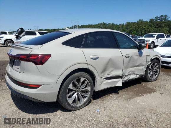 2021 Audi e-tron Sportback Premium Plus with VIN WA12AAGE3MB013620, listed as a Copart auction lot 53856925 with 37,232 mi miles and Salvage title. Bid and sale history available at DreamBid. Image 3.