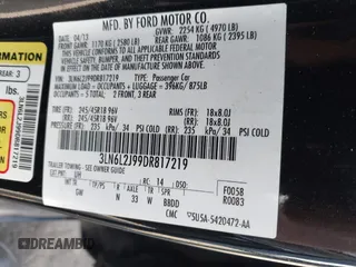 2013 Lincoln MKZ with VIN 3LN6L2J99DR817219, listed as a IAAI auction lot 42503896 with 98,757 mi miles and . Bid and sale history available at DreamBid. Image 9.