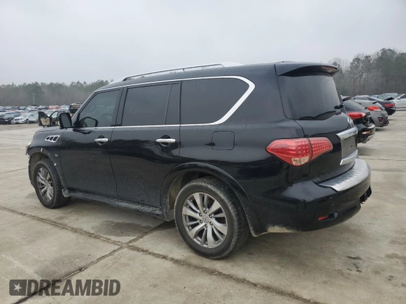 2017 Infiniti QX80 z VIN JN8AZ2NF9H9645499, wystawiony jako Copart lot #45890285 z przebiegiem 164 470 mil mil oraz Szkody całkowita. Historia ofert i sprzedaży dostępna na DreamBid. Obrazek 2.