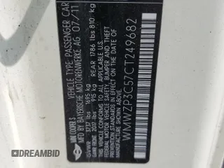 2012 MINI Convertible S с VIN WMWZP3C57CT249682, выставлен на аукционе Copart как лот 60535295 с пробегом 135 298 миль миль и Чистый • Clean title. История ставок и продаж доступна на DreamBid. Изображение 12.