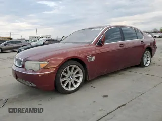 2004 BMW 7 Series 745Li with VIN WBAGN63444DS50144, listed as a Copart auction lot 50781575 with 146,040 mi miles and Clean Title. Bid and sale history available at carsss.com. Image 1.