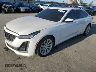2020 Cadillac CT5 Luxury with VIN 1G6DW5RK0L0120793, listed as a Copart auction lot 51845225 with 57,041 mi miles and Salvage Title. Bid and sale history available at carsss.com. Image 1.