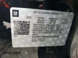 2019 Cadillac CTS Luxury RWD z VIN 1G6AR5SX6K0130839, wystawiony jako Copart lot #59289525 z przebiegiem 70 405 mil mil oraz Szkoda całkowita • Salvage title. Historia ofert i sprzedaży dostępna na DreamBid. Obrazek 12.