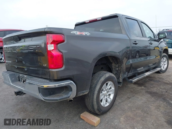 2021 Chevrolet Silverado 1500 LT with VIN 3GCUYDED2MG481707, listed as a IAAI auction lot 41060076 with 27,535 mi miles. Bid and sale history available at carsss.com. Image 4.