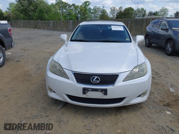 2008 Lexus IS 250 with VIN JTHCK262985019980, listed as a IAAI auction lot 42106541 with 197,860 mi miles. Bid and sale history available at carsss.com. Image 6.
