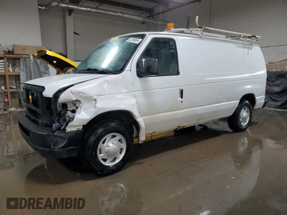2011 Ford Econoline Cargo Commercial with VIN 1FTNE2EL6BDA70944, listed as a Copart auction lot 82169554 with 181,882 mi miles and Salvage title. Bid and sale history available at DreamBid. Image 1.