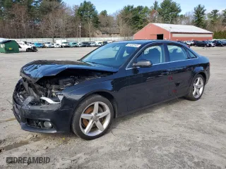2012 Audi A4 2.0T Premium with VIN WAUBFAFL1CN004027, listed as a Copart auction lot 51438145 with 0 mi miles and Salvage Title. Bid and sale history available at carsss.com. Image 1.