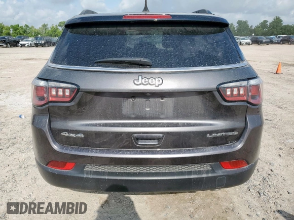2018 Jeep Compass Limited with VIN 3C4NJDCB9JT206736, listed as a Copart auction lot 59838055 with 124,992 mi miles and Salvage title. Bid and sale history available at DreamBid. Image 6.