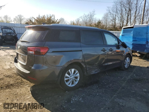 2016 Kia Sedona LX with VIN KNDMB5C13G6197234, listed as a Copart auction lot 49785995 with 87,207 mi miles and Salvage Title. Bid and sale history available at carsss.com. Image 3.