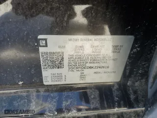 2019 Chevrolet Silverado 1500 LT with VIN 1GCRYDED6KZ242616, listed as a Copart auction lot 46619455 with 87,677 mi miles and Salvage Title. Bid and sale history available at carsss.com. Image 12.