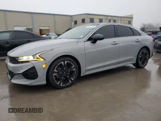 2021 Kia K5 GT-Line with VIN 5XXG64J20MG032116, listed as a Copart auction lot 43011215 with 91,407 mi miles and Salvage Title. Bid and sale history available at carsss.com. Image 1.