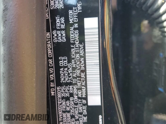2013 Volvo XC60 T6 with VIN YV4902DZ1D2389315, listed as a Copart auction lot 46146225 with 90,252 mi miles and Salvage Title. Bid and sale history available at carsss.com. Image 13.