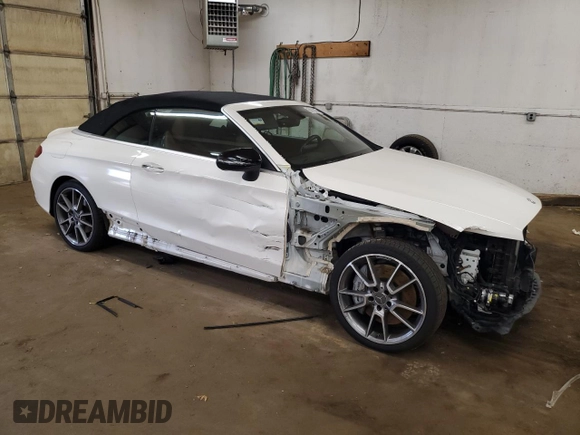 2018 Mercedes-Benz C 43 AMG with VIN WDDWK6EB8JF684169, listed as a Copart auction lot 60110265 with 32,162 mi miles and Salvage title. Bid and sale history available at DreamBid. Image 4.