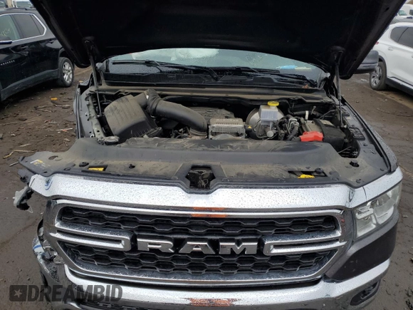 2023 Ram 1500 Big Horn with VIN 1C6SRFBT3PN578011, listed as a Copart auction lot 78027434 with 20,433 mi miles and Salvage Title. Bid and sale history available at carsss.com. Image 12.